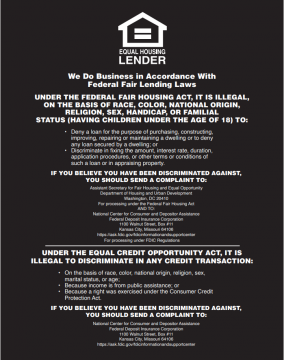 Image of item: Equal Housing Lender - FDIC Banks - Magnetic